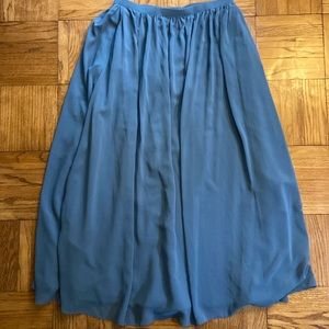 Revelry Dusty Blue Bridesmaid Maxi Skirt